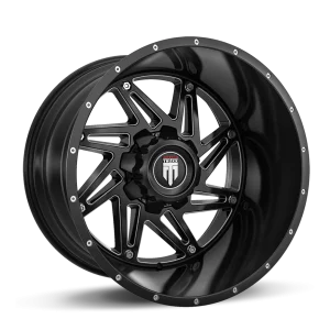 American Truxx – WARRIOR – Black – 20″x10″ -24mm – Summer Wheels – AT165-2152M-24